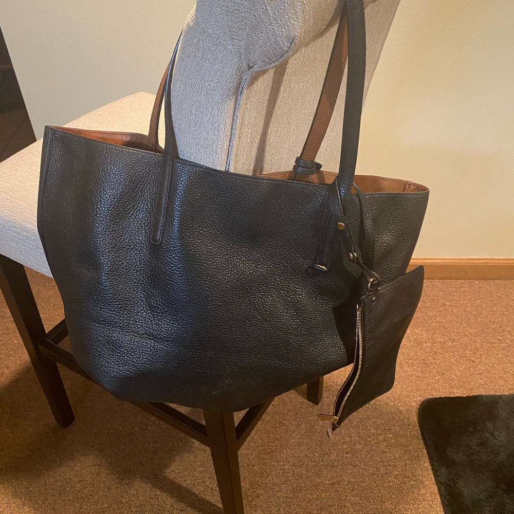 Michael Kors reversible handbag and attached mini bag.